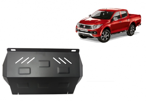 Steel radiator guard for Fiat Fullback