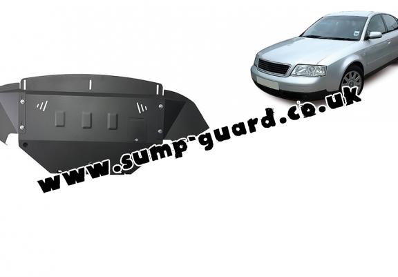 Steel sump guard for Audi A6