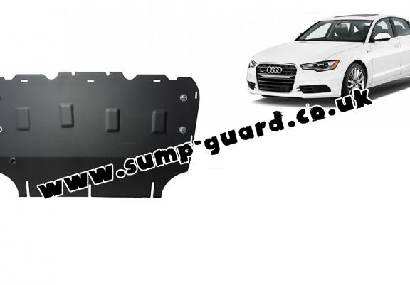 Steel sump guard for Audi A6