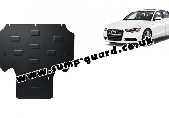 Steel gearbox guard for Audi A6