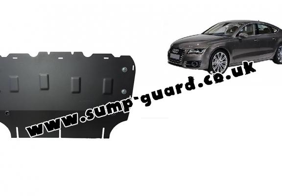 Steel sump guard for Audi A7