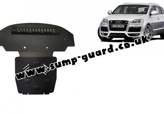 Steel sump guard for Audi Q7