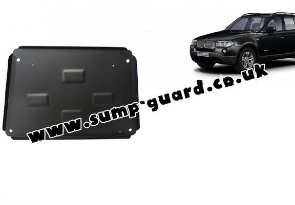 Steel sump guard for BMW X3