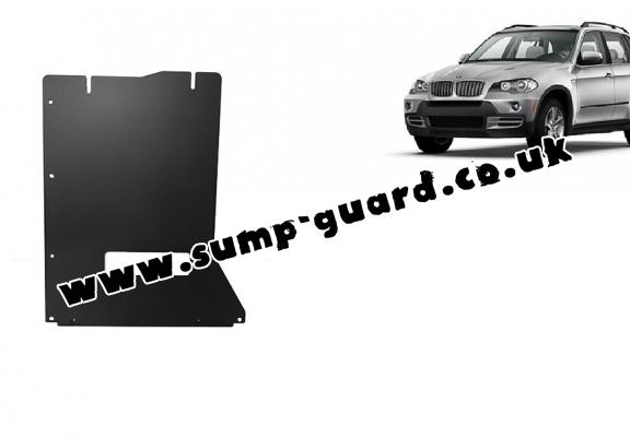Steel gearbox guard for BMW X5