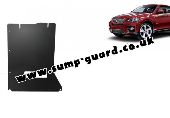 Steel gearbox guard for BMW X6