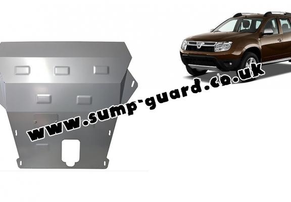 Aluminum sump guard for Dacia Duster