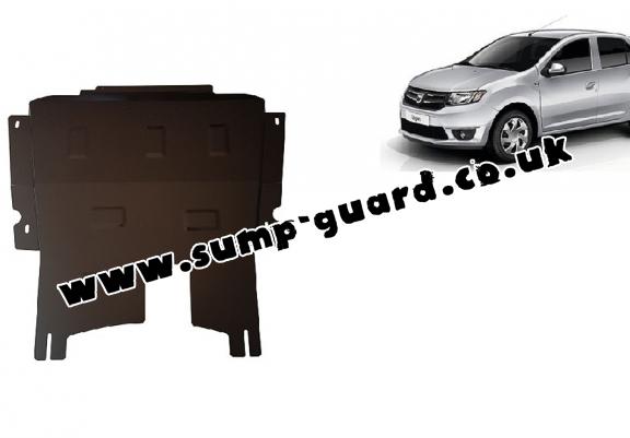 Steel sump guard for Dacia Logan 2