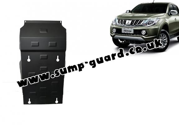 Steel sump guard for Mitsubishi L200