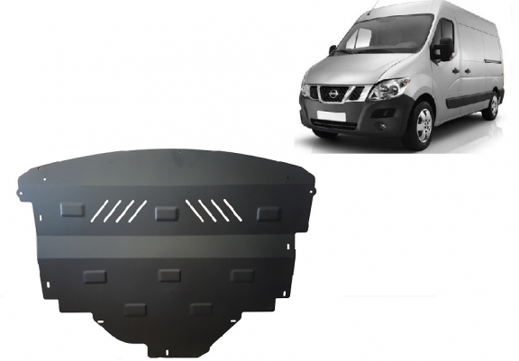 Steel sump guard for Nissan NV400