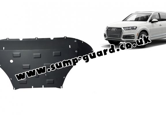 Steel sump guard for Audi Q7