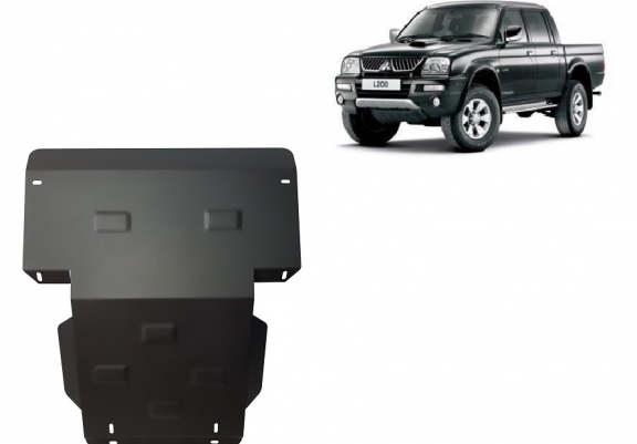 Steel sump guard for Mitsubishi L200