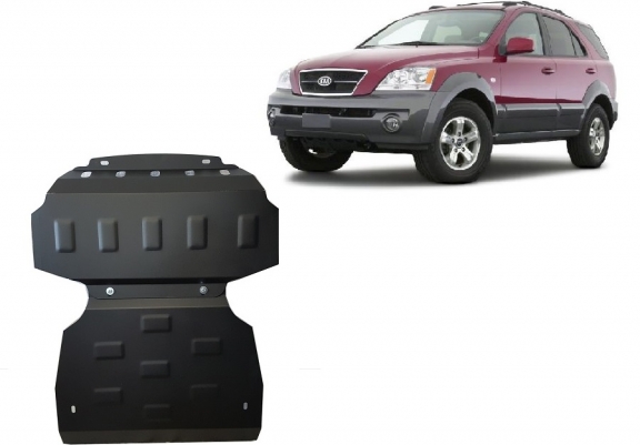Steel sump guard for the protection of the engine and the radiator for Kia Sorento