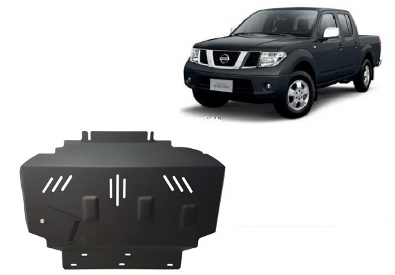 Steel sump guard for Nissan Navara D40