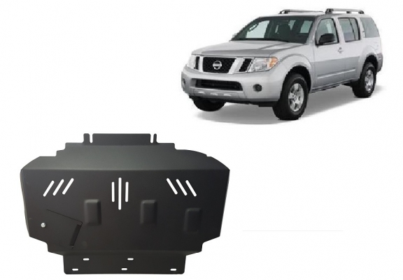 Steel sump guard for Nissan Pathfinder