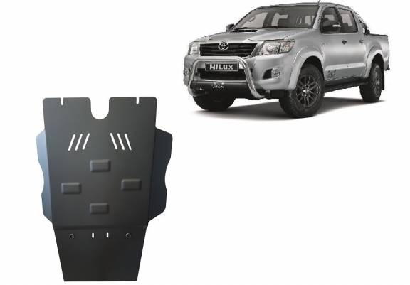 Steel gearbox and particle filter guard for Toyota Hilux 