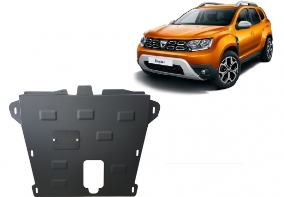 Steel sump guard for Dacia Duster