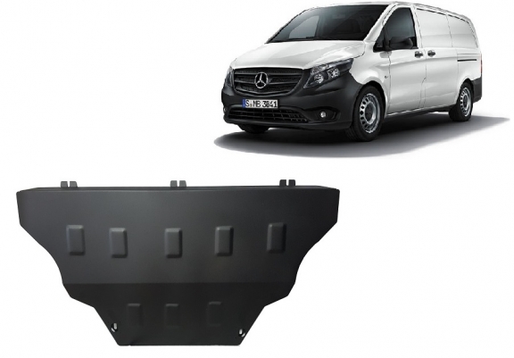 Steel sump guard for Mercedes Vito W447, 4x2, 1.6 D
