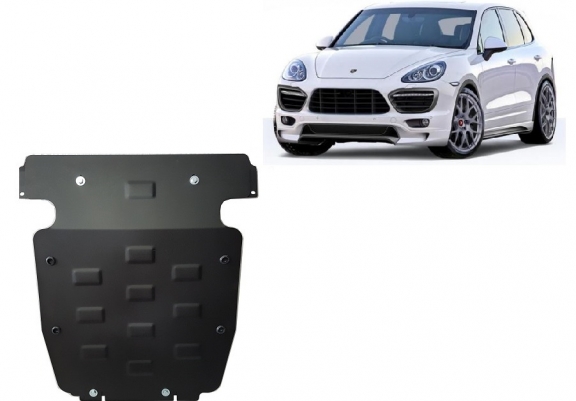 Steel sump guard for Porsche Cayenne