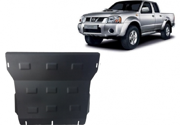 Steel sump guard for the protection of the engine and the radiator for Nissan Pick Up