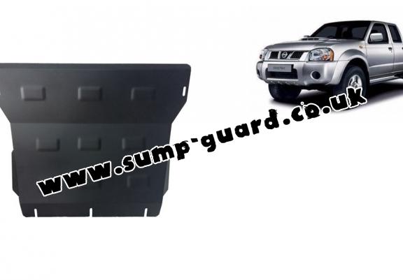Steel sump guard for the protection of the engine and the radiator for Nissan Navara D22
