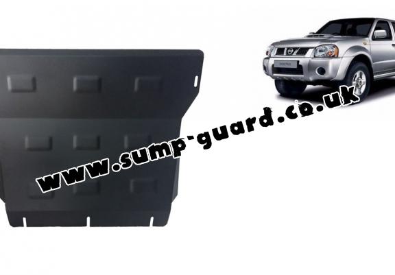 Steel sump guard for the protection of the engine and the radiator for Nissan Pick Up