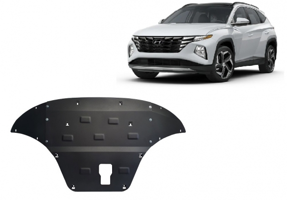 Steel sump guard for Hyundai Tucson