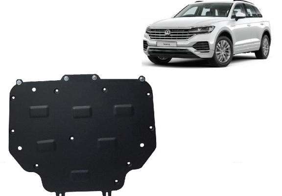 Steel gearbox guard for VW Touareg