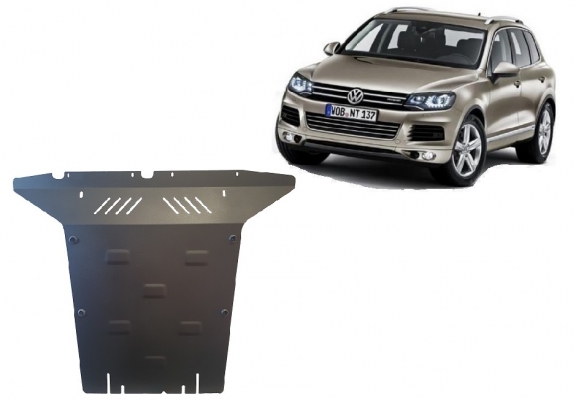 Steel sump guard for VW Touareg 7P