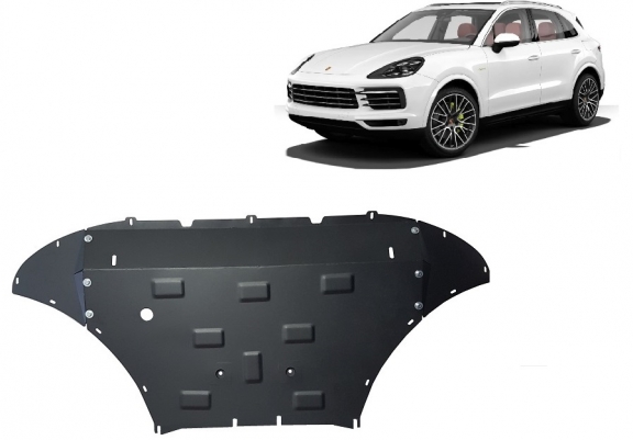Steel sump guard for Porsche Cayenne
