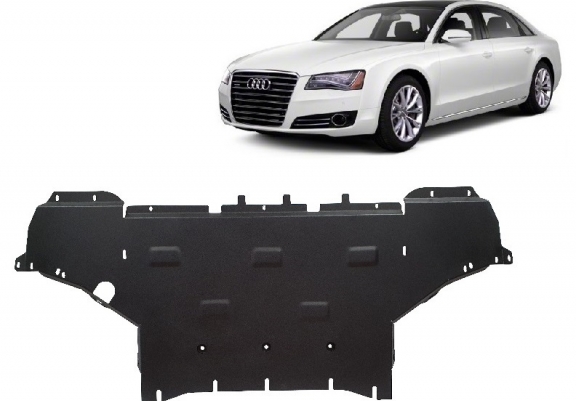 Steel sump guard for Audi A8