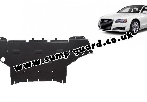 Steel sump guard for Audi A8