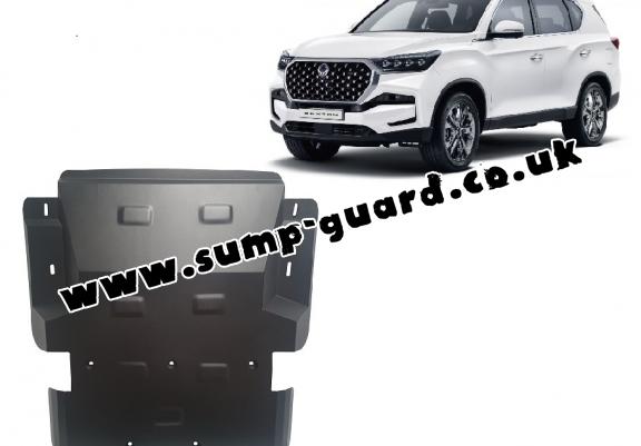 Steel sump guard for SsangYong Rexton