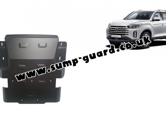 Steel sump guard for Ssangyong Musso Grand