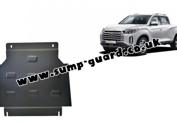 Steel gearbox guard for Ssangyong Musso Grand