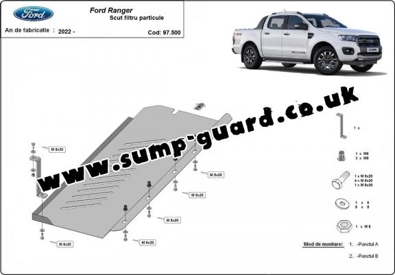 Steel DPF guard  for Ford Ranger