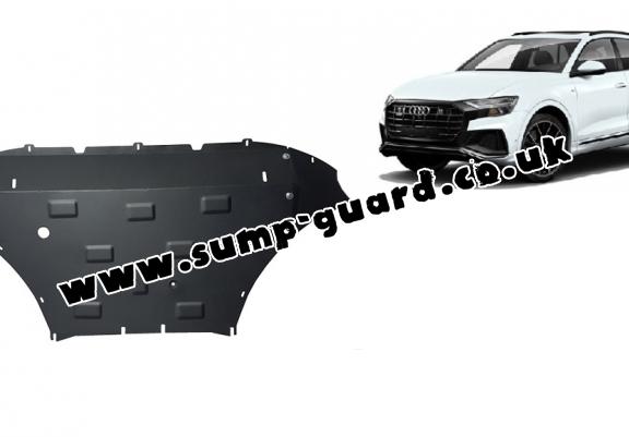 Steel sump guard for Audi Q8