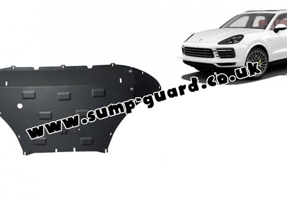 Steel sump guard for Porsche Cayenne