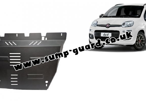 Steel sump guard for Fiat Panda 4x4