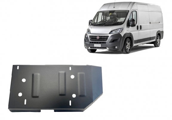 Steel AdBlue tank guard for Fiat Ducato