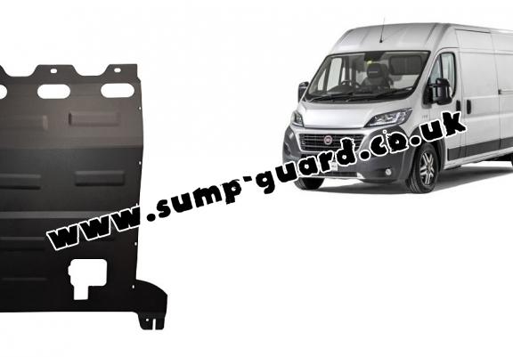 Steel sump guard for Fiat Ducato