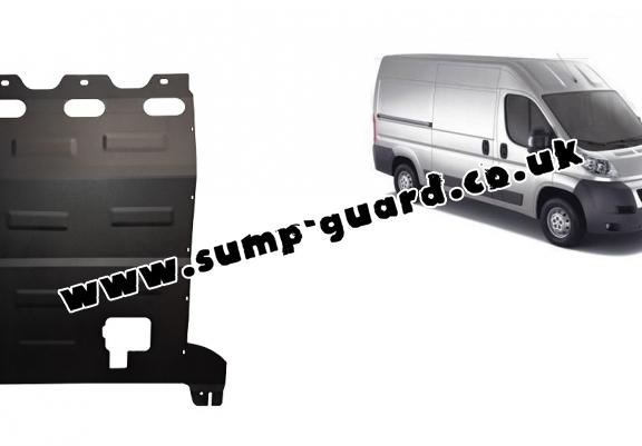 Steel sump guard for Peugeot Boxer