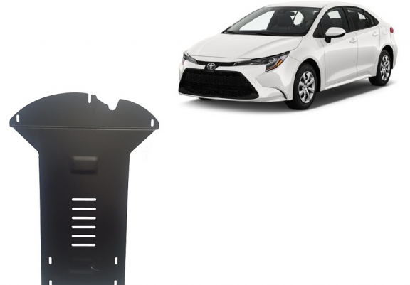 Steel catalytic converter guard/cat lock for Toyota Corolla