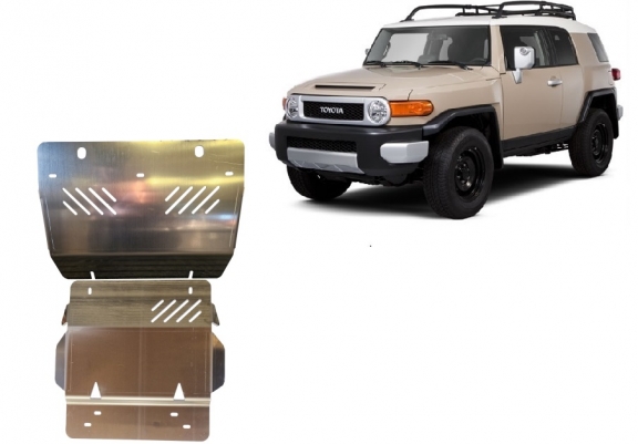 Aluminum sump guard for FJ Cruiser