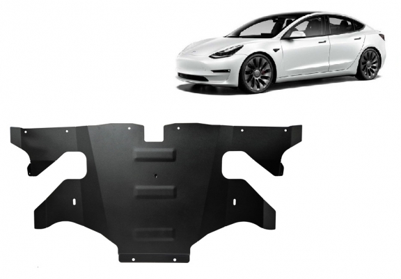 Rear electric motor guard for Tesla Model 3 AWD