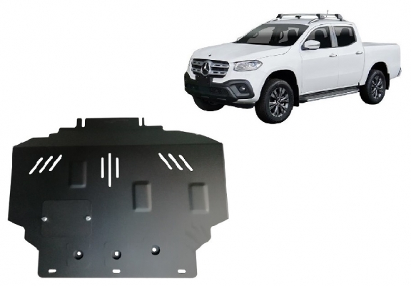 Steel sump guard for Mercedes X-Class W470