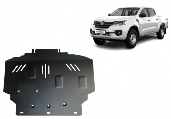Steel sump guard for Renault Alaskan