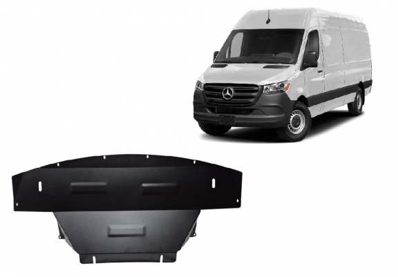 Steel sump guard for Mercedes Sprinter 907  4x4