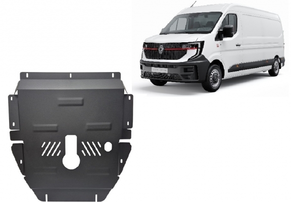 Steel sump guard for Renault Master