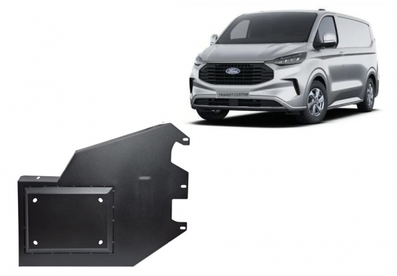 Steel AdBlue tank guard for Ford Transit Custom