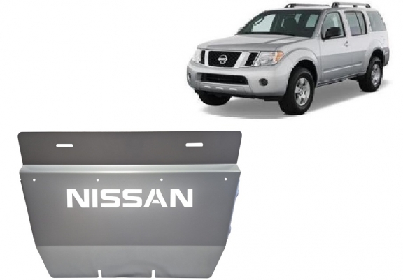 Aluminum radiator guard for Nissan Pathfinder